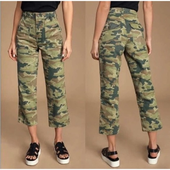 Free People Denim - ✨SOLD✨Free People We The Free Remy Crop Pants In Moss